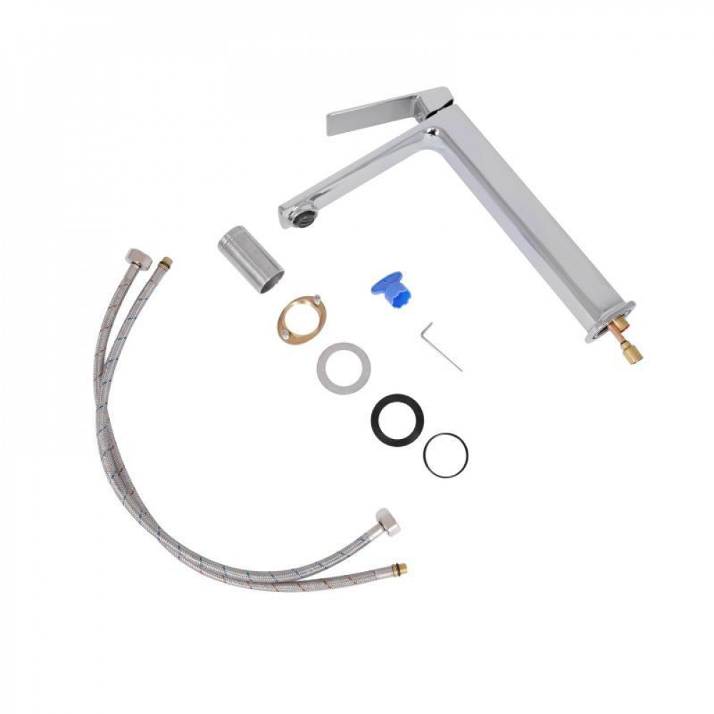 Змішувач для раковини високий Qtap Capricorn, Chrome (k26) QTCAP1060H102C48220 SD00054344