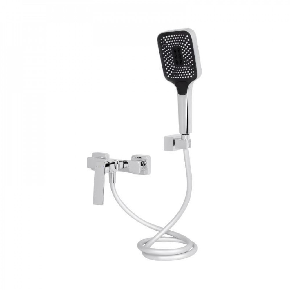 Змішувач для душу Qtap Capricorn з душовим гарнітуром Chrome (k35) QTCAP4060102C48221 SD00054345