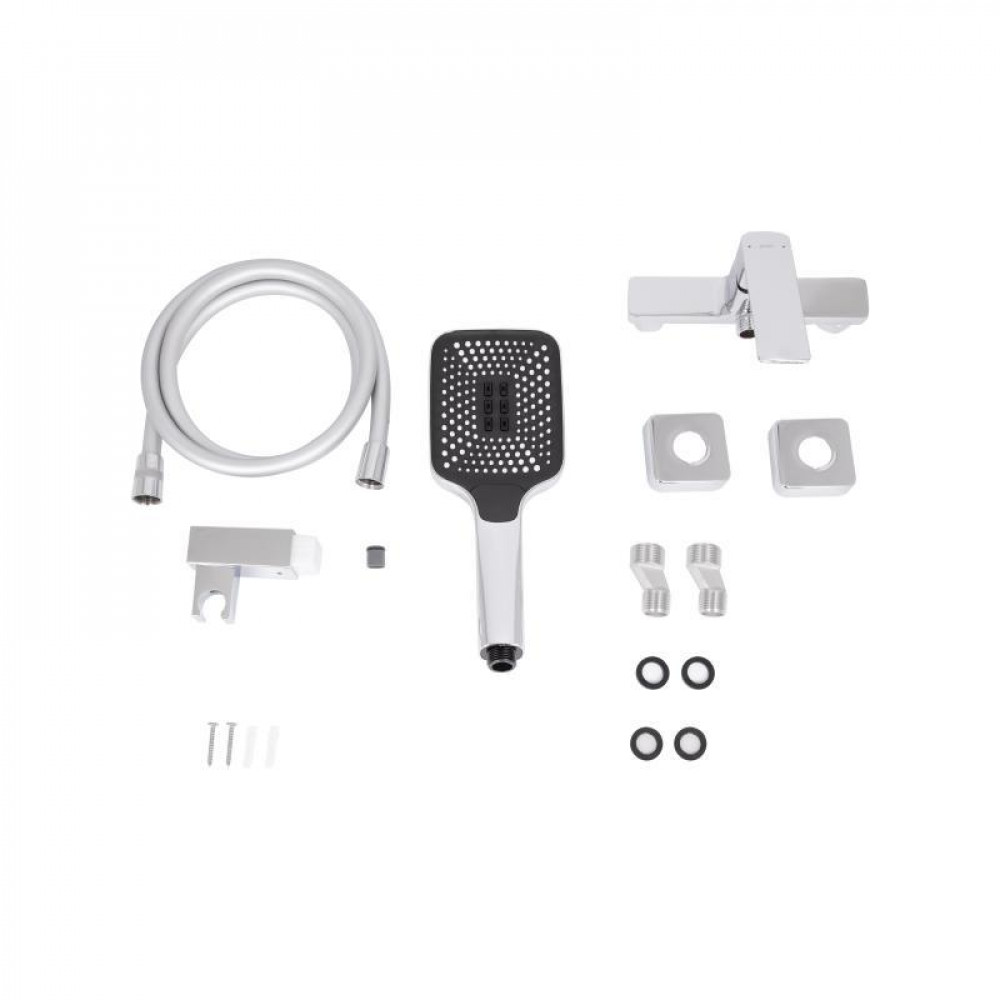 Змішувач для душу Qtap Capricorn з душовим гарнітуром Chrome (k35) QTCAP4060102C48221 SD00054345