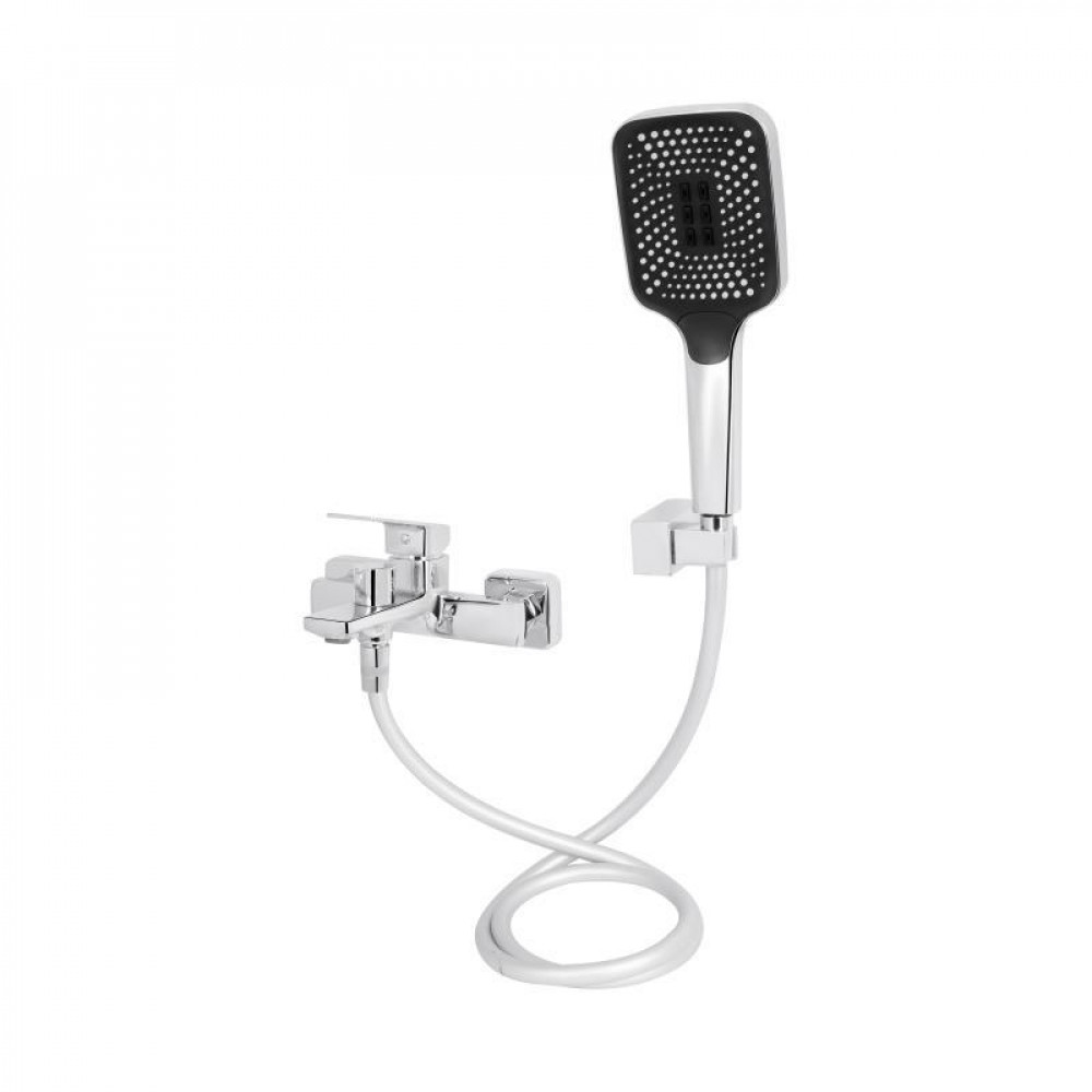 Змішувач для ванни Qtap Capricorn з душовим гарнітуром Chrome (k35) QTCAP3060102C48222 SD00054346