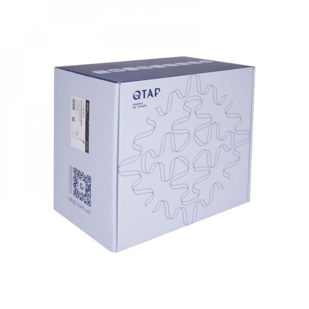 Змішувач для ванни Qtap Capricorn з душовим гарнітуром Chrome (k35) QTCAP3060102C48222 SD00054346