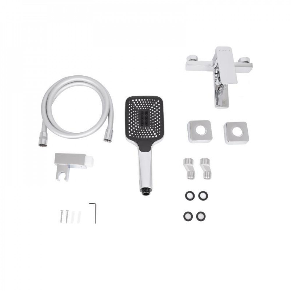 Змішувач для ванни Qtap Capricorn з душовим гарнітуром Chrome (k35) QTCAP3060102C48222 SD00054346