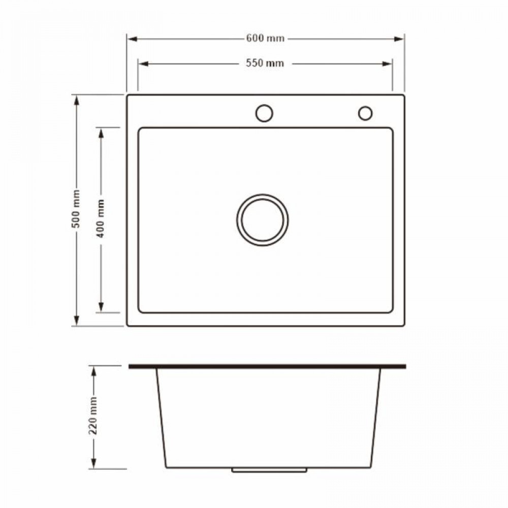 Lidz Handmade H6050H Мийка для кухні інтегрована Decor Honeycomb 2,5/0,5 мм LDH6050DEC48370 SD00054494