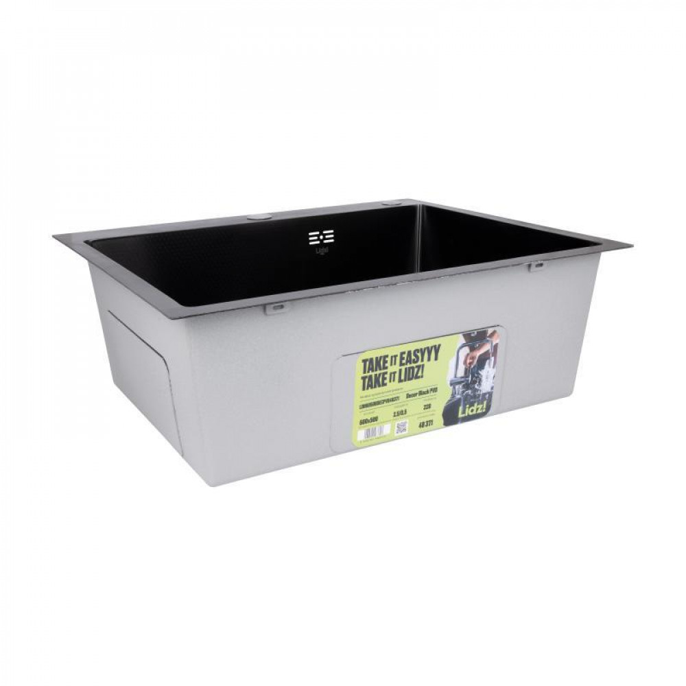 Lidz Handmade H6050HB Мийка для кухні інтегрована Decor Black PVD Honeycomb 2,5/0,5 мм LDH6050BDECPVD48371 SD00054495