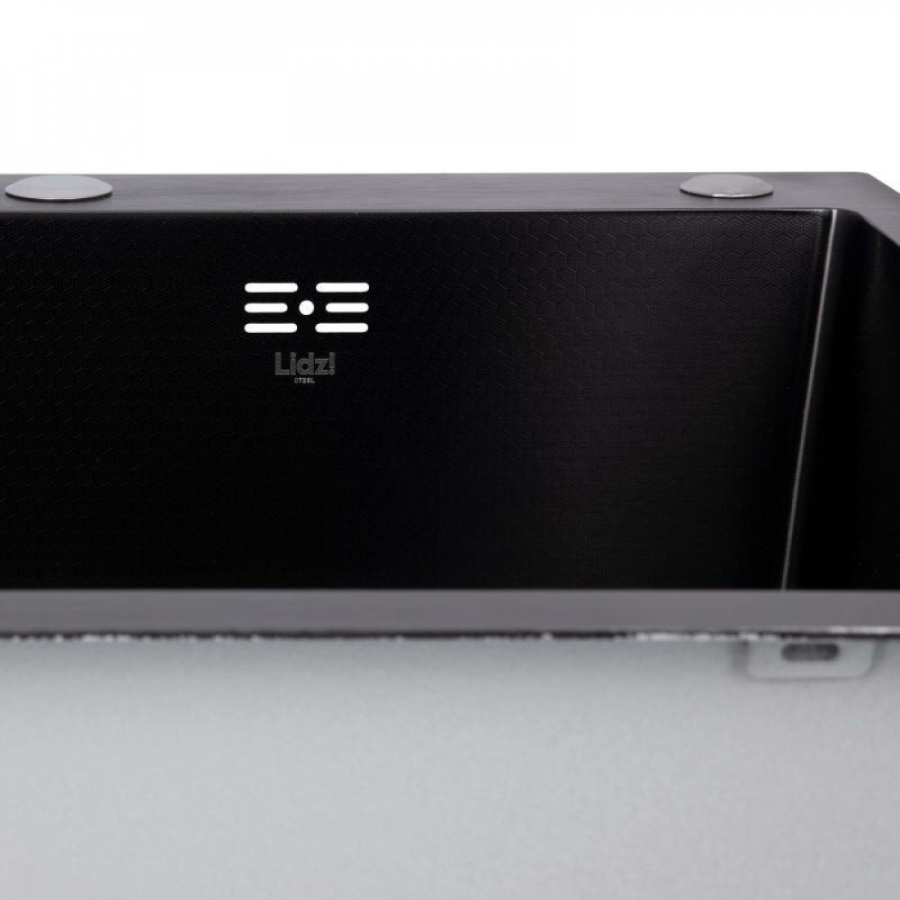 Lidz Handmade H6050HB Мийка для кухні інтегрована Decor Black PVD Honeycomb 2,5/0,5 мм LDH6050BDECPVD48371 SD00054495