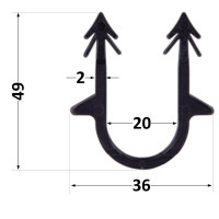 Скоба якорная Thermo Alliance 50 мм для такера (пачка 300 шт.)