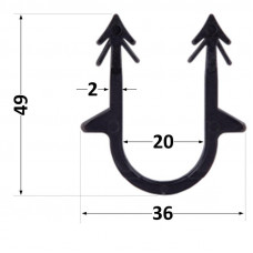 Скоба якірна Thermo Alliance 50 мм для такера (пачка 300 шт.)