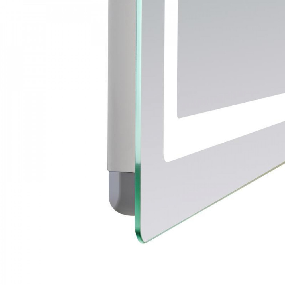 Дзеркало Lidz Kubis (KU2) 800х600 з LED-підсвічуванням Touch, з антизапотіванням, з димером, рег. яскравості LD78LF9048060 SD00054570