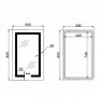 Зеркало Lidz Kubis (KU2) 500х800 с LED-подсветкой Touch, с антизапотеванием, с диммером, рег. яркости LD78LF936508048448 SD00054572