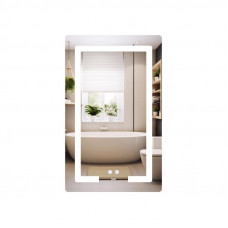 Дзеркало Lidz Kubis (KU2) 500х800 з LED-підсвічуванням Touch, з антизапотіванням, з димером, рег. яскравості LD78LF936508048448