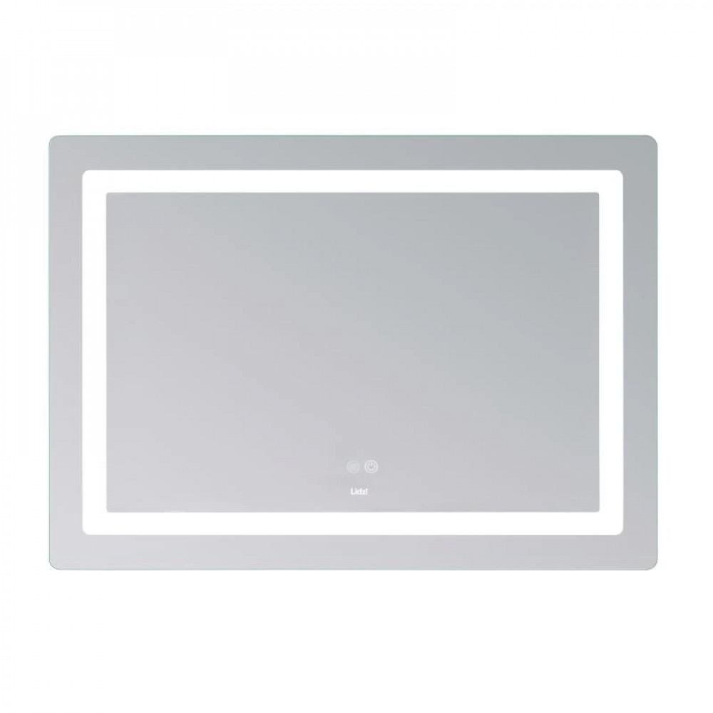 Зеркало Lidz Kubis (KU2) 1000х800 с LED-подсветкой Touch, с антизапотеванием, с диммером, рег. яркости LD78LF6141008048450 SD00054574