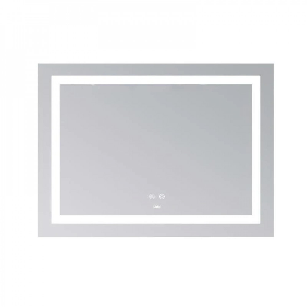 Дзеркало Lidz Kubis (KU1) 900х700 з LED-підсвічуванням Touch, з антизапотіванням, з димером, рег. яскравості LD78LF904907048451 SD00054575