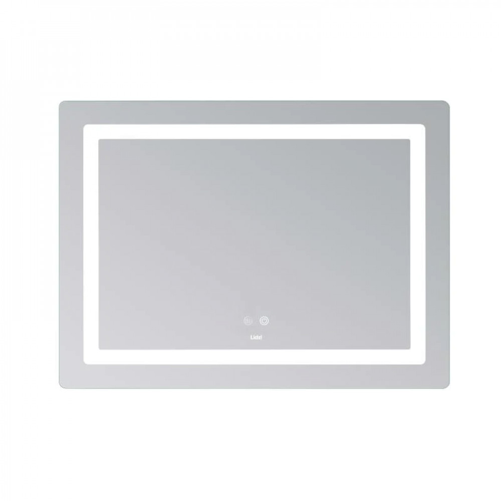 Зеркало Lidz Kubis (KU2) 900х700 с LED-подсветкой Touch, с антизапотеванием, с диммером, рег. яркости LD78LF90448452 SD00054576