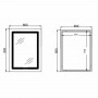 Дзеркало Qtap Cardinal (CA2) 600х800 з LED-підсвічуванням Touch, з антизапотіванням, з димером, рег. темп. кольору (3000-6500K) SD00054577