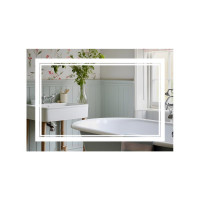 Дзеркало Qtap Cardinal (CA1) 800х600 з LED-підсвічуванням Touch, з антизапотіванням, з димером, рег. темп. кольору (3000-6500K)