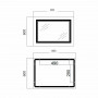 Дзеркало Qtap Cardinal (CA1) 800х600 з LED-підсвічуванням Touch, з антизапотіванням, з димером, рег. темп. кольору (3000-6500K) SD00054580