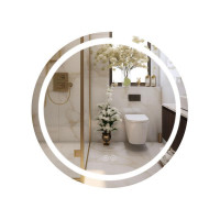 Зеркало Qtap Mideya (MI6) R700 с LED-подсветкой Touch, с антизапотеванием, диммером, рег. яркости QT2078NCR70W