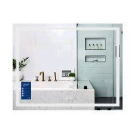 Зеркало Qtap Mideya (MI1) 1000х700 с LED-подсветкой Touch, с антизапотеванием, диммером, рег. яркости QT2078NCF10070