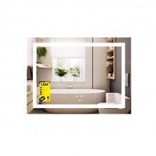 Дзеркало Lidz Kubis (KU1) 700х500 з LED-підсвічуванням Touch, з антизапотіванням, з димером, рег. яскравості LD78LF90448485