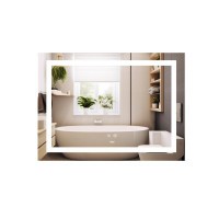 Зеркало Lidz Kubis (KU1) 700х500 с LED-подсветкой Touch, с антизапотеванием, с диммером, рег. яркости LD78LF90448485