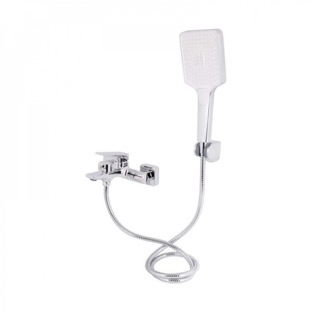 Змішувач для ванни Qtap Crow з душовим гарнітуром QTCRO259CRM48646 Chrome SD00054770