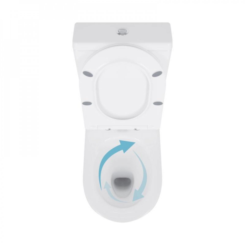 Унітаз підлоговий Qtap Swan Eco Ultra Quiet з сидінням Soft-close 640x360x835 мм QTSWA27W48748 White SD00054872