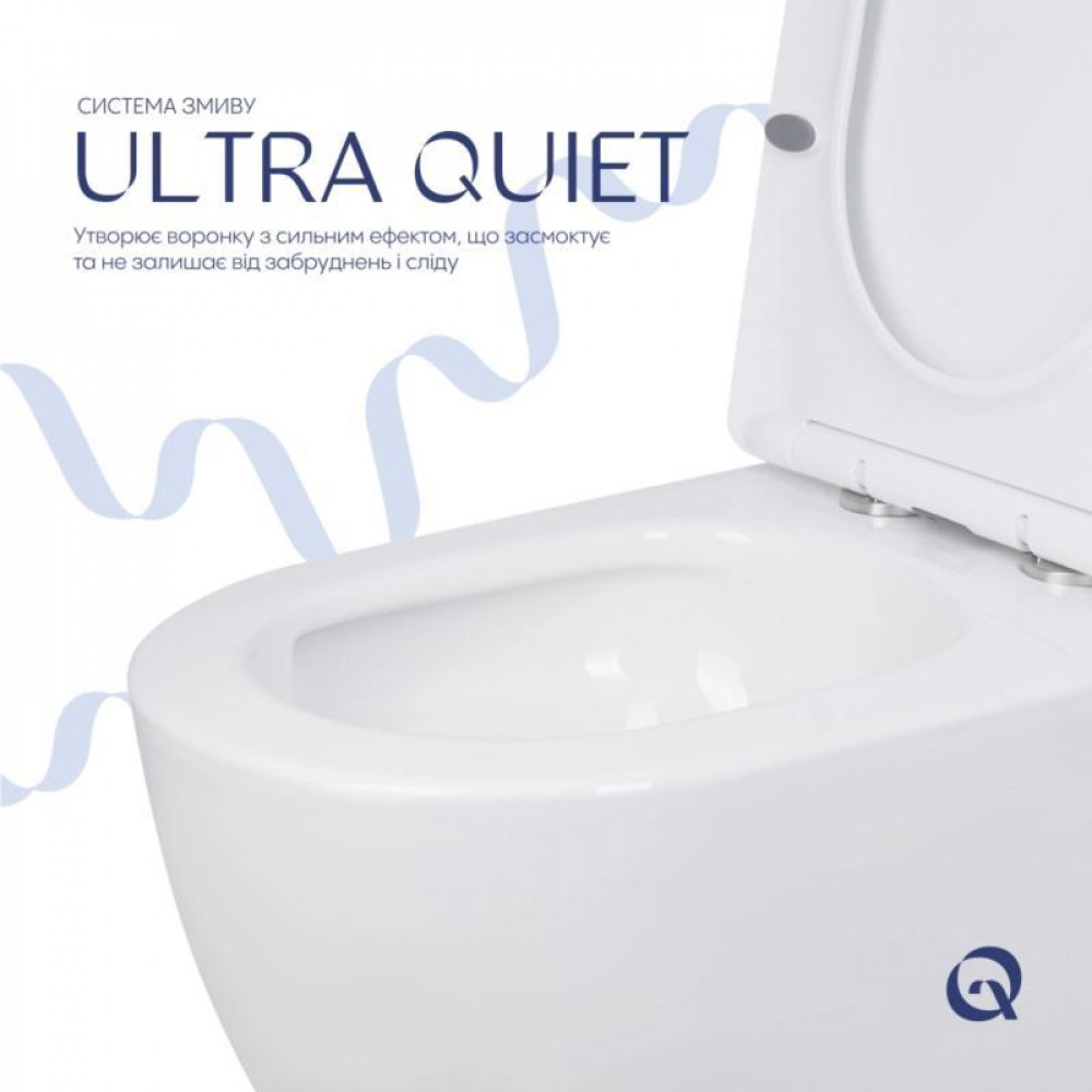 Унітаз підлоговий Qtap Jay Eco Ultra Quiet з сидінням Soft-close 640x360x835 мм QTJAY27W48749 White SD00054873