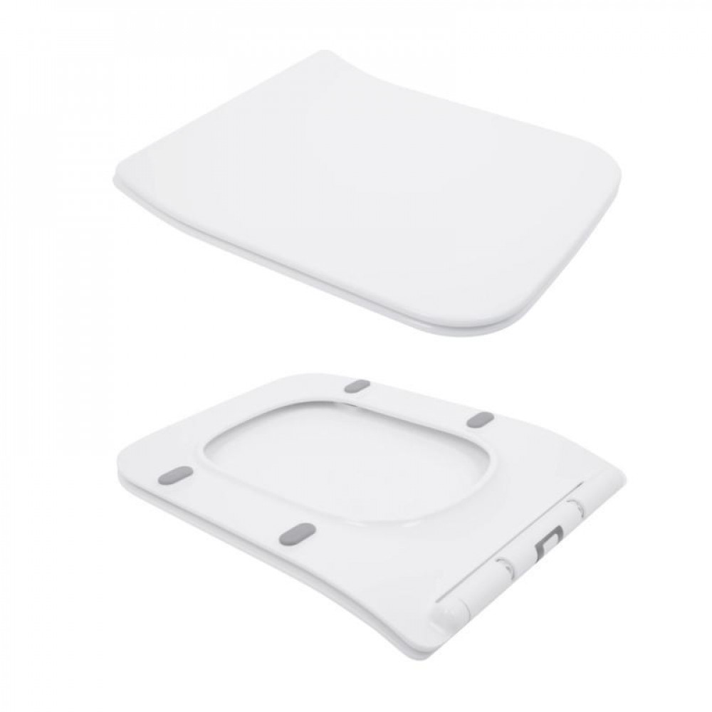 Унітаз-компакт Qtap Crow Eco безобідковий з сідінням Soft-close QTCRO27W48750 SD00054874