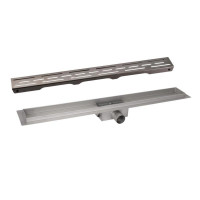 Комплект Qtap Taurus FD700 (PVD) Лінійний трап із нержавіючої сталі з сухим затвором 700 мм