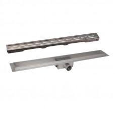 Комплект Qtap Taurus FD700 (PVD) Лінійний трап із нержавіючої сталі з сухим затвором 700 мм