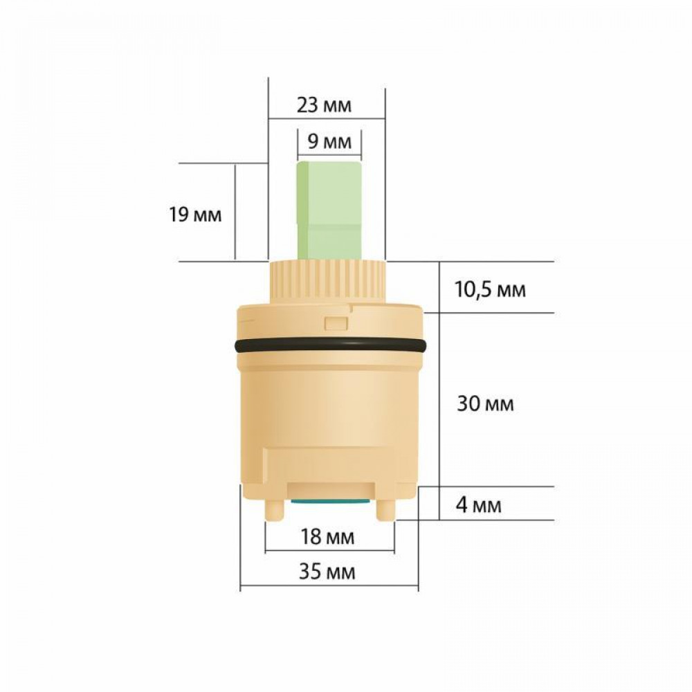 Картридж Lidz (35х35х63,5) для змішувачів Astra LD353563548979 SD00055103