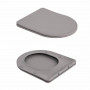 Унітаз підвісний Qtap Robin Ultra Quiet 520×365×340 мм, Stone grey, з сидінням Slim Duroplast / Soft-close / Quick Release SD00055120
