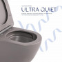 Унітаз підвісний Qtap Robin Ultra Quiet 520×365×340 мм, Stone grey, з сидінням Slim Duroplast / Soft-close / Quick Release SD00055120