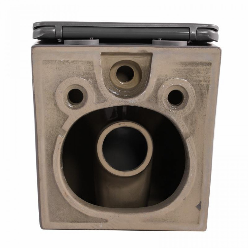 Унітаз підвісний Qtap Tern Ultra Quiet 520×345×325 мм, Stone grey, з сидінням Slim Duroplast / Soft-close / Quick Release SD00055124