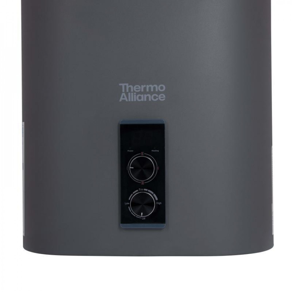 Водонагрівач електричний Thermo Alliance 80 л, Grey, плоский вертикальний, сухий ТЕН 2 кВт (0,8+1,2) DT80V20GPDD2G SD00055142