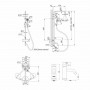 Акционный набор: Lidz Aria 0011F Смеситель для раковины (k35) Nickel + Lidz Aria 1031 Душевая система на 3 потребителя (с изливом) SD00055208