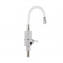 Проточний кран-водонагрівач з гнучким виливом для кухні Lidz Warm 065 LDWAR065WHI49097 White/White SD00055221