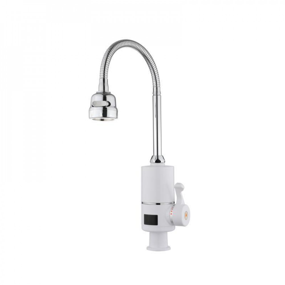 Проточний кран-водонагрівач для кухні на три режими Lidz Warm 062 LDWAR062WCR49099 White/Chrome SD00055223