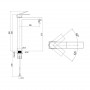 Змішувач для раковини високий Lidz Helix 001FH (k35) LDHEL001FHNKS49179 Nickel SD00055303