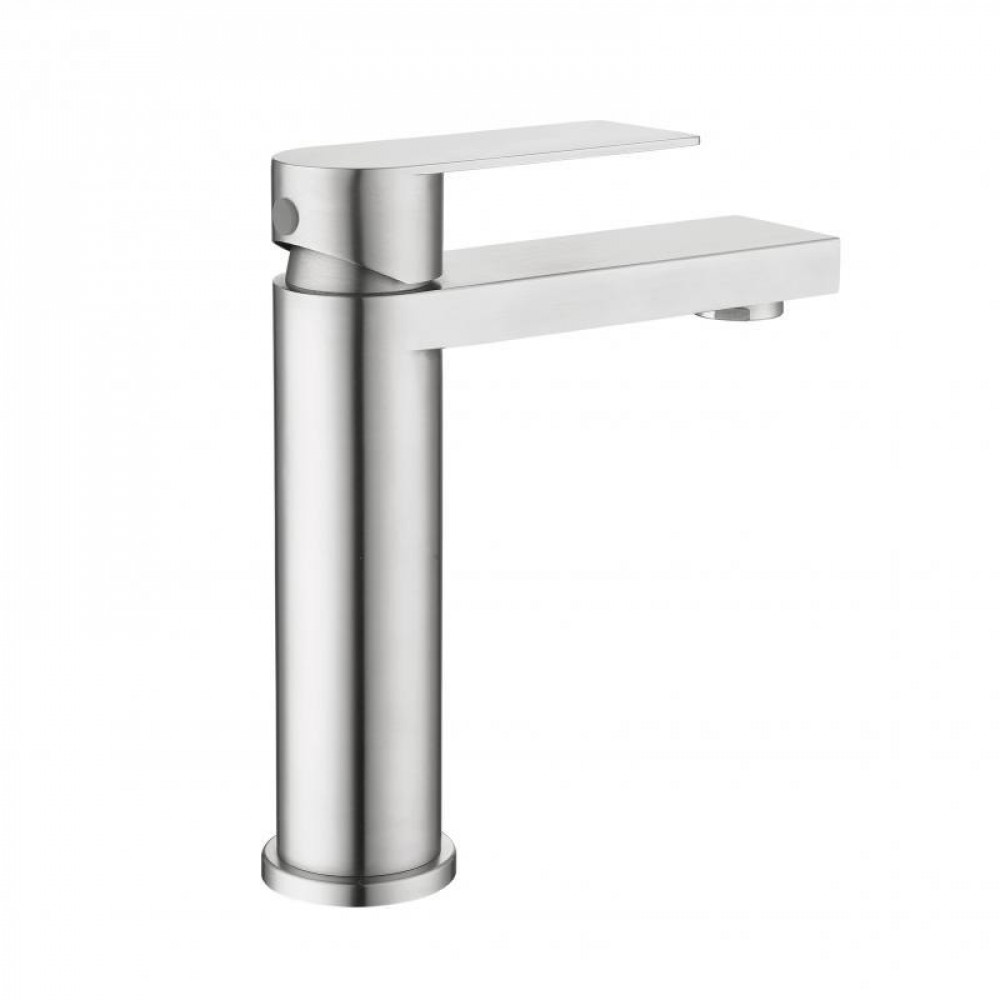 Змішувач для раковини низький Lidz Nexus 001F (k35) LDNEX001FNKS49184 Nickel SD00055308