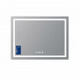 Дзеркало Qtap Mideya (MI2) 800х600 з годинником, з LED-підсвічуванням Touch, з антизапотіванням, димером, рег. яскравості SD00055389