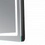 Дзеркало Qtap Mideya (MI2) 800х600 з годинником, з LED-підсвічуванням Touch, з антизапотіванням, димером, рег. яскравості SD00055389