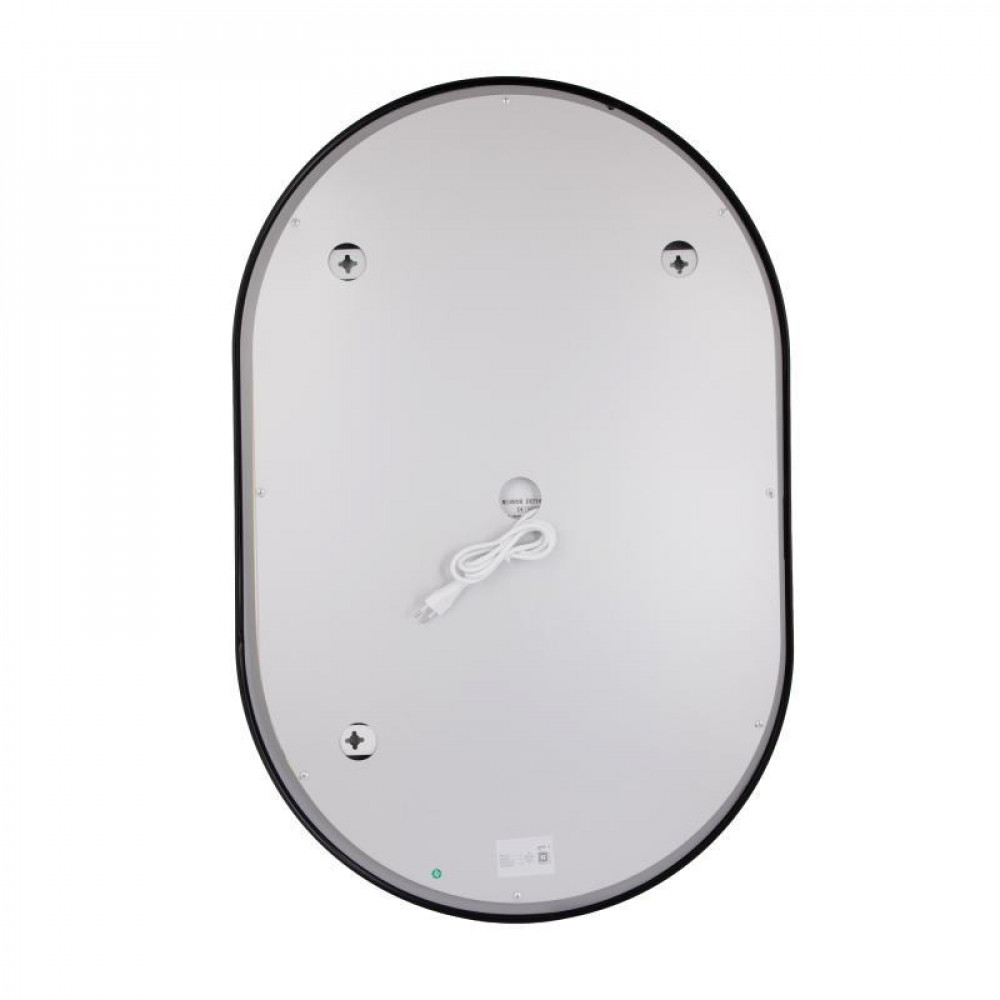 Дзеркало Qtap Scorpio (SC1) з LED-підсвічуванням Touch, з антизапотіванням, з димером, рег. темп. кольору (3000-6500K) Black SD00055402