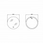 Дзеркало Lidz Astra R600 з LED-підсвічуванням Touch, з антизапотіванням, з димером, рег. яскравості LDASR60049289 SD00055413
