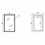 Зеркало Lidz Orion (OR2) 500х800 с LED-подсветкой Touch, с антизапотеванием, с диммером, рег. яркости LDOR50080049291 SD00055415