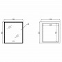 Зеркало Lidz Orion (OR2) 700х800 с LED-подсветкой Touch, с антизапотеванием, с диммером, рег. яркости LDOR70080049293 SD00055417