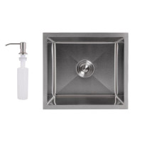 Мийка для кухні інтегрована під стільницю Lidz Handmade H4843 Brushed Steel 3,0/1,0 мм LDH4843BRU49441