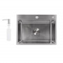 Мийка для кухні інтегрована Lidz Handmade H5843 Brushed Steel 3,0/1,0 мм LDH5843BRU49442 SD00055566