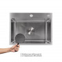 Мийка для кухні інтегрована Lidz Handmade H5843 Brushed Steel 3,0/1,0 мм LDH5843BRU49442 SD00055566