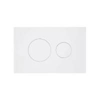 Клавиша смыва Qtap Standard 152x236x28 мм, White, круглая QTSTD164W49468